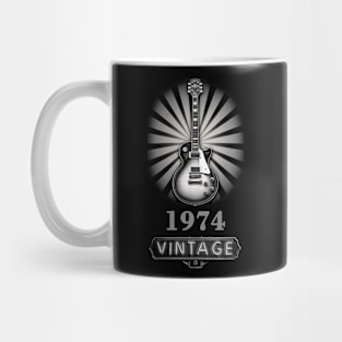 Vintage Guitar 1974 - 50th Birthday Gift Mug